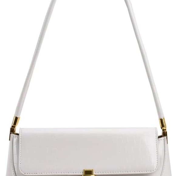 Handbags - Pink Metallic Shoulder Bag Silver Tote Clutch for Women Gold Shoulder Purse with